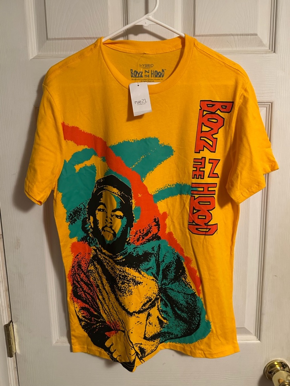 Hybrid Apparel Bright Yellow 'Boyz N the Hood' Graphic Tee